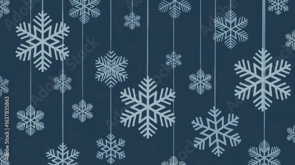 Obraz seamless pattern with snowflakes