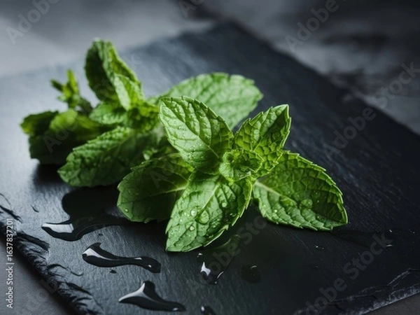 Obraz fresh mint leaves