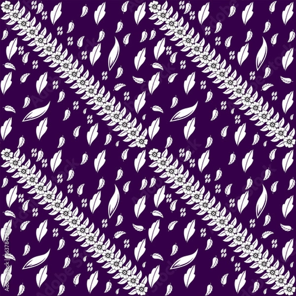 Obraz Tropical Foliage Vector Background