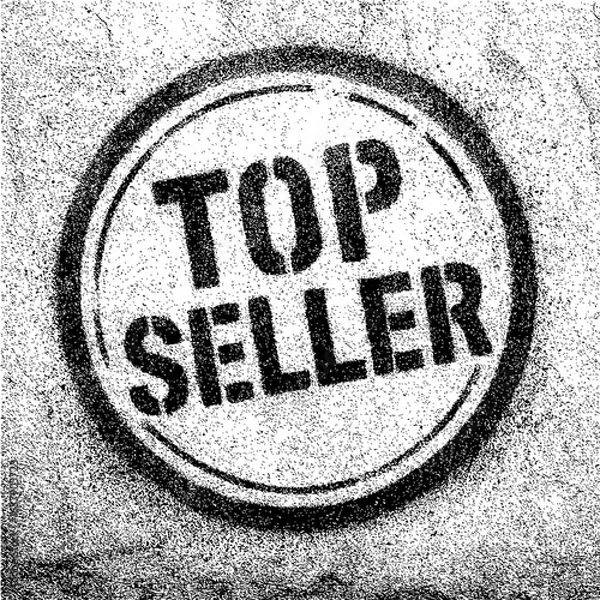 Fototapeta top sellers graffiti stamp isolated in white