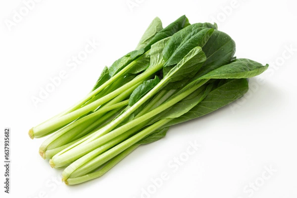 Obraz 小松菜　白バック