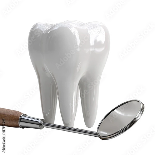 Obraz Dental exam procedure dentist office dental care professional environment view, isolated on transparent background, png