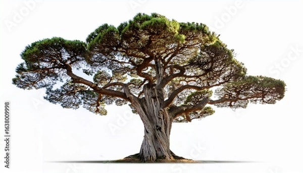 Fototapeta trees ancient trees old tree forest trees weathered trees white background image