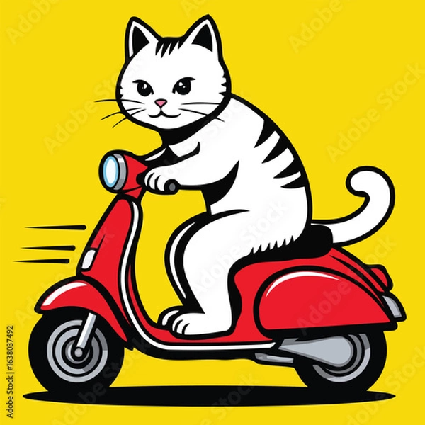 Fototapeta Car engine is powerful