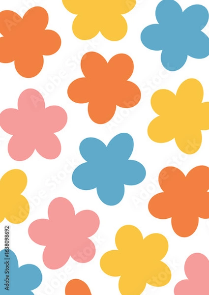 Fototapeta seamless floral pattern