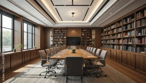 Obraz Interior of a library