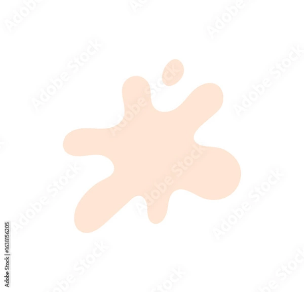 Obraz Milk splash icon, paint blot, spot, splash logo concept