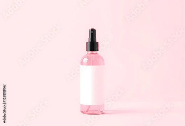 Obraz Dropper Bottle Mockup in Pink Theme