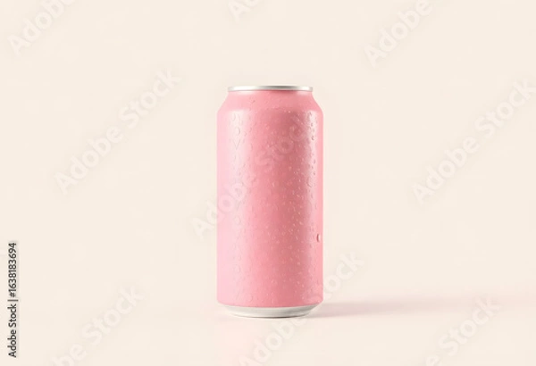 Obraz Small Pink Can on Soft Pink Background