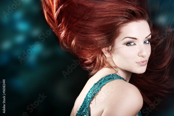 Obraz Beautiful fiery redhead
