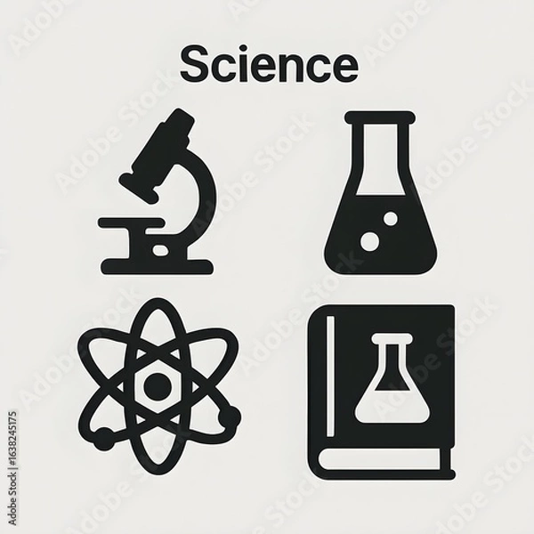 Obraz science icon set