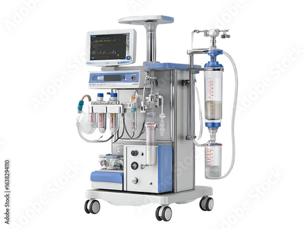 Fototapeta Anesthesia Machine Ensuring Safe Surgical Procedures