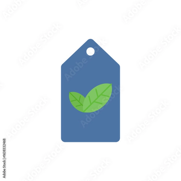 Fototapeta green ecology flat icon design
