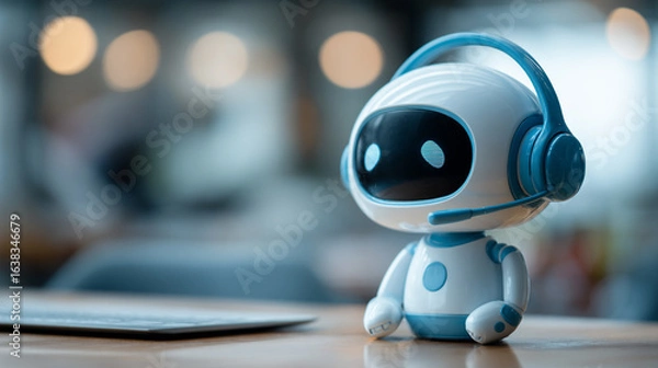 Fototapeta AI chatbots are improving customer service efficiency.