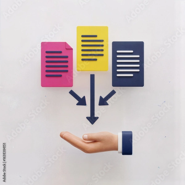 Fototapeta Data and Document Consolidation Management
