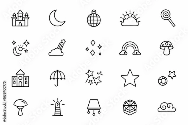 Fototapeta A whimsical and imaginative collection capturing the essence of surreal and magical dreams — perfect for bedtime storybooks, meditation apps, inspirational posters, and fantasy-themed branding