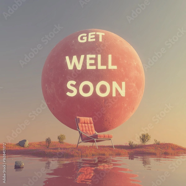 Obraz get well soon