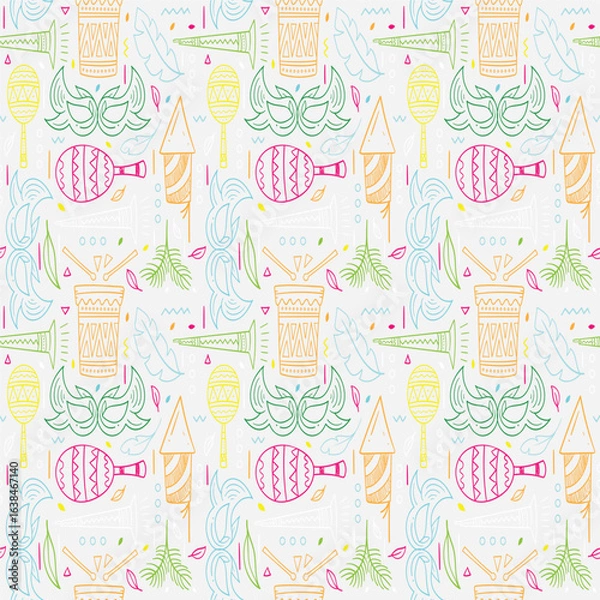 Fototapeta seamless pattern with fashion shoes