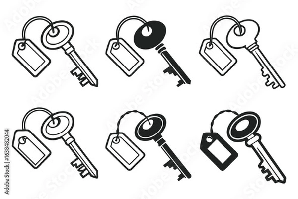 Fototapeta  Key icon bundle.