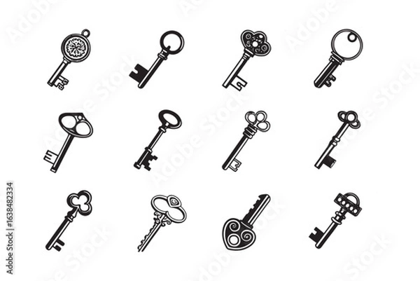 Obraz  Key icon bundle.