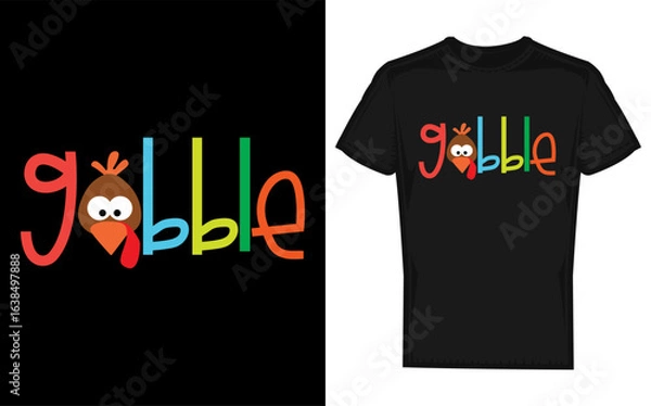 Fototapeta Thanksgiving Turkey Silhouette A striking design featuring a turkey s head in silhouette style perfect for Thanksgiving Day celebrations invitations or festive graphic projects silhouette