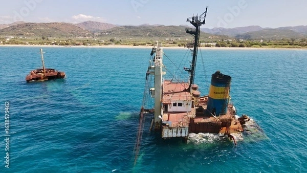 Fototapeta Manassa shipwreck