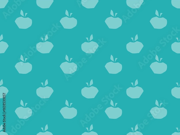 Obraz Ble geometry simple shaped apples. Seamless vector pattern for design and decoration. 