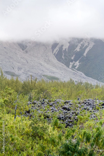 Fototapeta volcan la Réunion