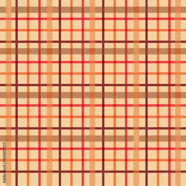 Obraz Fall plaid background template graphic design.