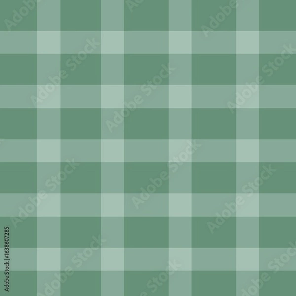 Obraz green checkered background, plaid seamless pattern.