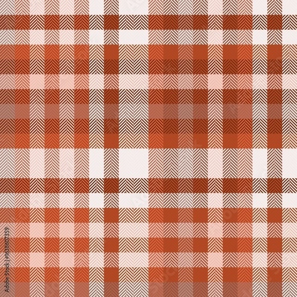 Obraz seamless checked pattern, autumn color plaid texture  background.