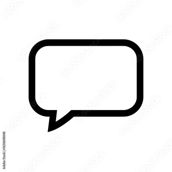 Obraz Sprechblase Icon Sammlung Chat Symbol Vektor Illustration Kommunikation Nachricht Messaging Social Media Kommentar Design Vorlage Digital Outline Gefüllt Farbig Schwarz Blau Grau Minimalistisch Web Ap