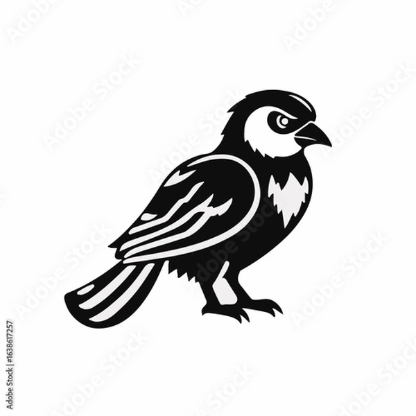 Fototapeta Bobolink Animal Icon - Black