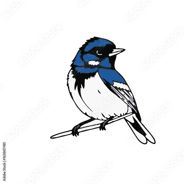 Fototapeta Blue Grosbeak Animal Icon