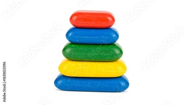 Fototapeta Colorful stacking blocks