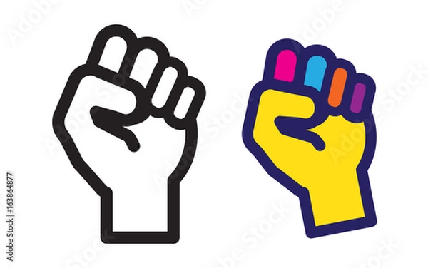 Fototapeta Fist Icon.