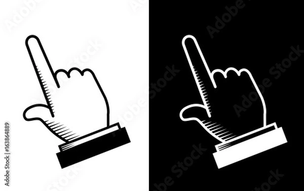 Fototapeta Hand Swiping Icon.