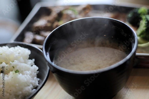 Fototapeta Tofu soup Japan