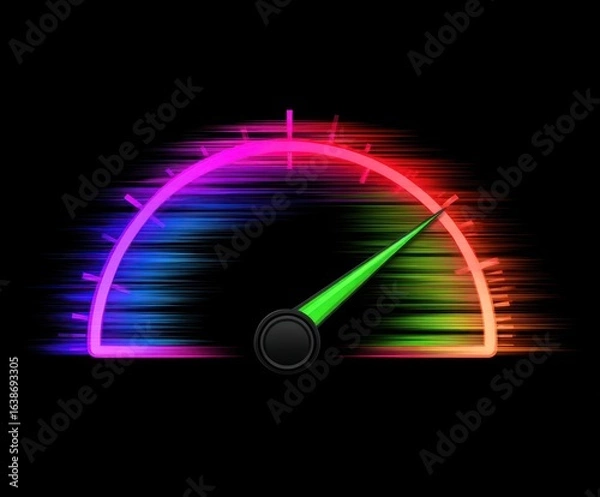 Fototapeta Colorful abstract speedometer