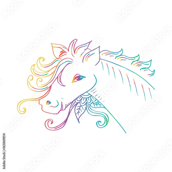 Obraz Sketchy of a horse