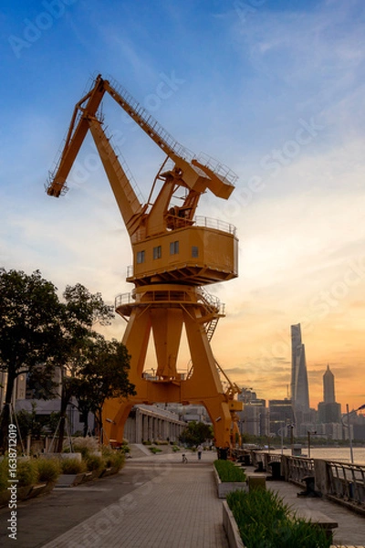 Obraz cranes at the port