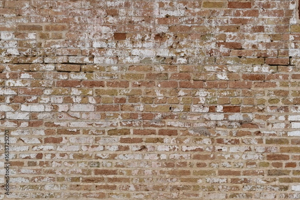 Obraz Old red brick wall to prison.