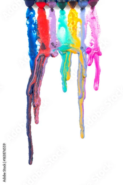 Obraz crayon melted art