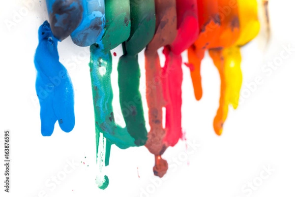 Obraz crayon melted art