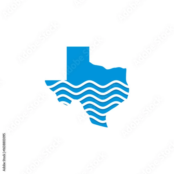 Obraz Texas Flood Logo Design