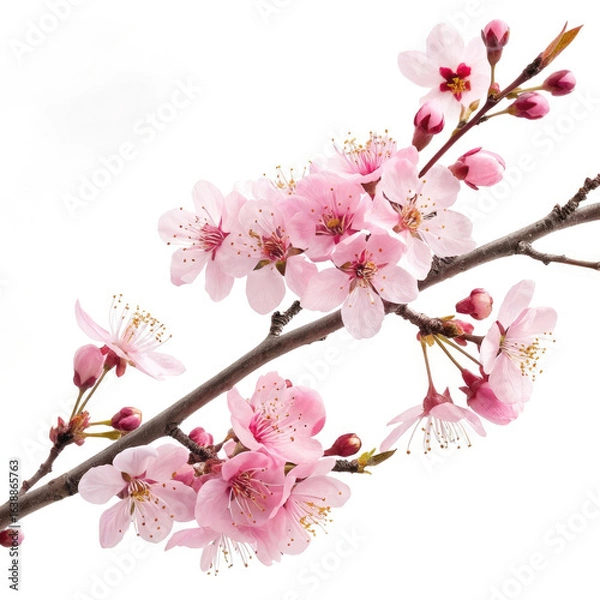 Obraz cherry blossom isolated on white