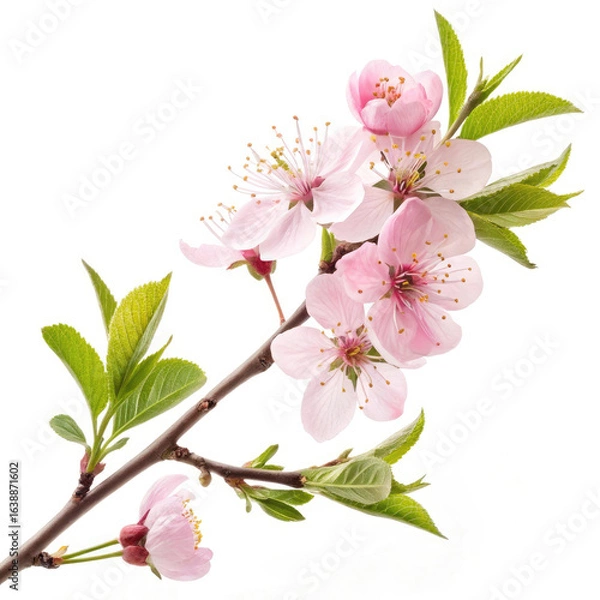 Obraz cherry blossom isolated on white