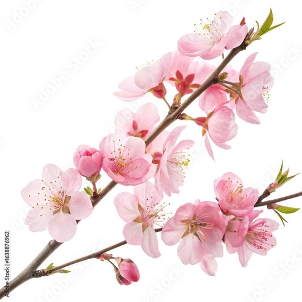 Obraz cherry blossom isolated on white