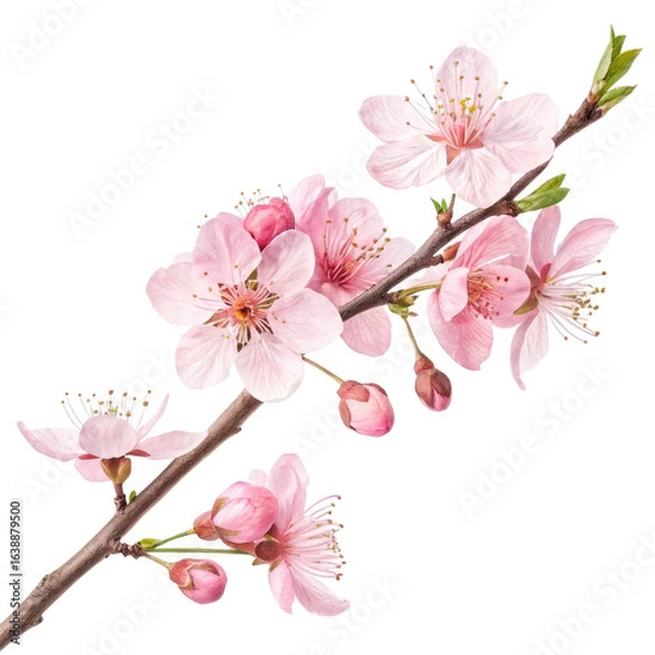 Obraz cherry blossom isolated on white