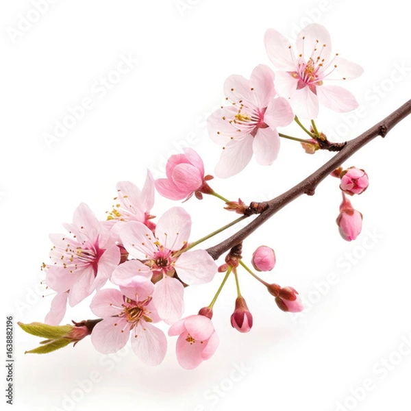 Obraz cherry blossom isolated on white